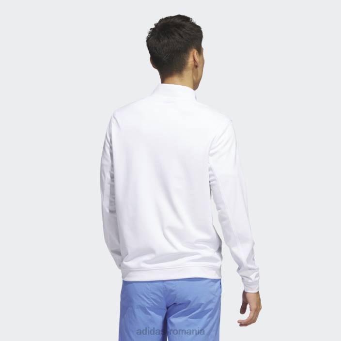 Adidas hanorac alb de golf ridicat bărbați alb 2JBN6347