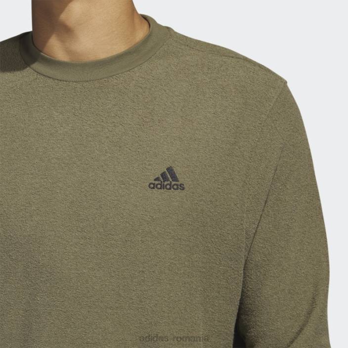 Adidas hanorac crew olive core bărbați măsline 2JBN6053