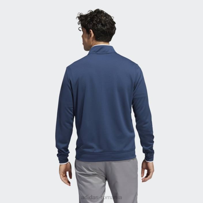 Adidas hanorac cu fermoar sfert bleumarin adidas bărbați bleumarin/alb 2JBN13146