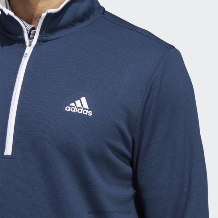 Adidas hanorac cu fermoar sfert bleumarin adidas bărbați bleumarin/alb 2JBN13146