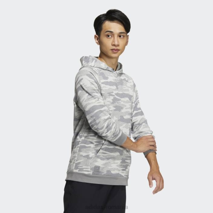 Adidas hanorac de camuflaj, gri mediu bărbați gri mediu 2JBN6535