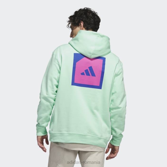 Adidas hanorac de golf adicross mint bărbați mentă 2JBN6143