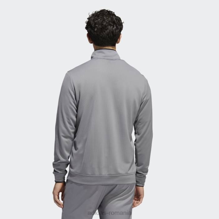 Adidas hanorac gri cu fermoar sfert bărbați gri/negru 2JBN13174