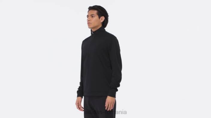 Adidas hanorac negru de golf ridicat bărbați negru 2JBN6520