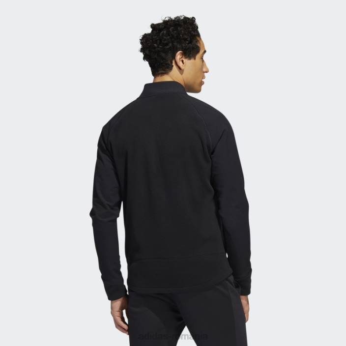 Adidas jachetă neagră cu fermoar complet bărbați negru 2JBN7060