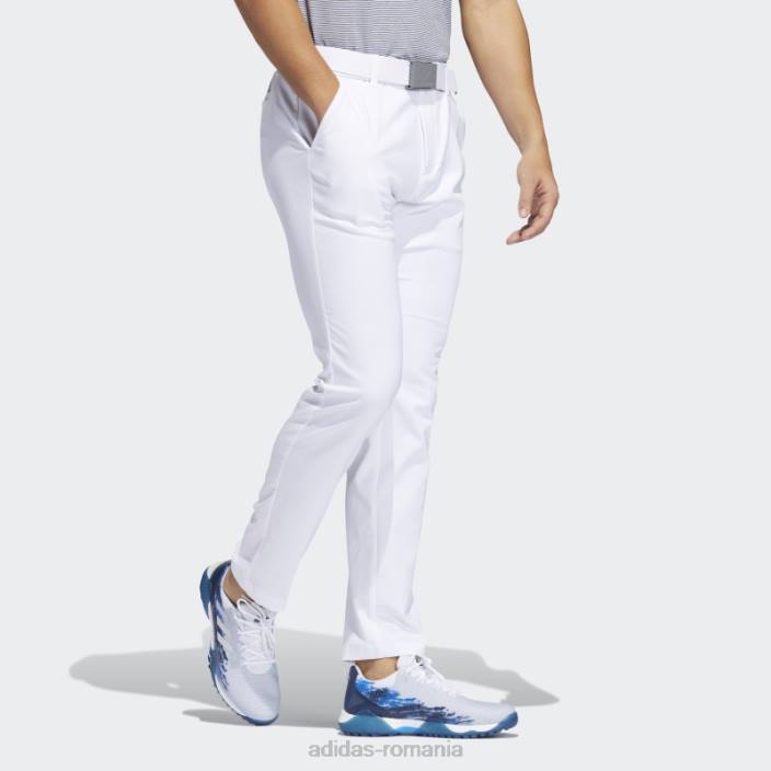 Adidas pantaloni conici ultimate365 albi bărbați alb 2JBN5159