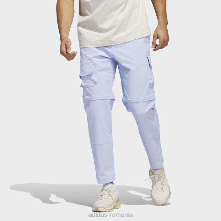 Adidas pantaloni de golf adicross cu fermoar albastru alba bărbați zori albastre 2JBN5756