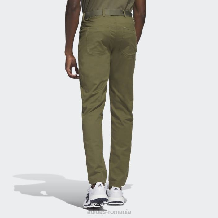 Adidas pantaloni de golf cu 5 buzunare adidas olive bărbați măsline 2JBN5634
