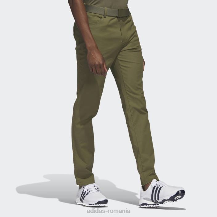 Adidas pantaloni de golf cu 5 buzunare adidas olive bărbați măsline 2JBN5634