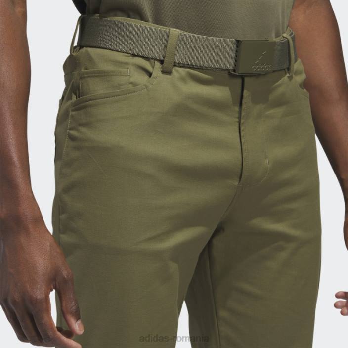 Adidas pantaloni de golf cu 5 buzunare adidas olive bărbați măsline 2JBN5634