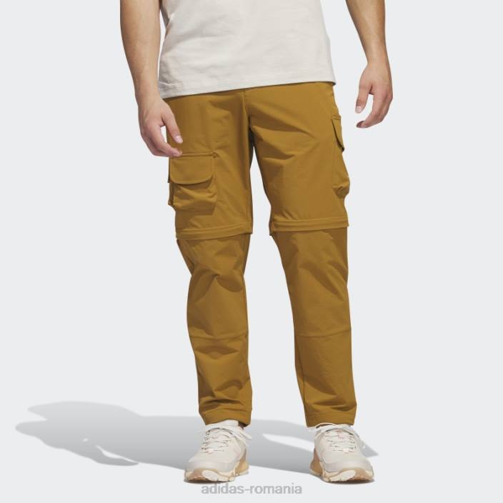 Adidas pantaloni de golf cu fermoar adicross bronz adidas bărbați bronz 2JBN6027