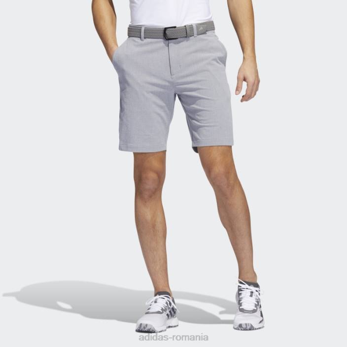 Adidas pantaloni scurți crosshatch gri bărbați gri/alb 2JBN1117