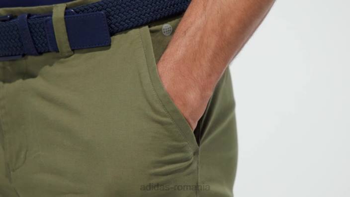 Adidas pantaloni scurți de golf de 9 inchi de culoare olive bărbați măsline 2JBN5849