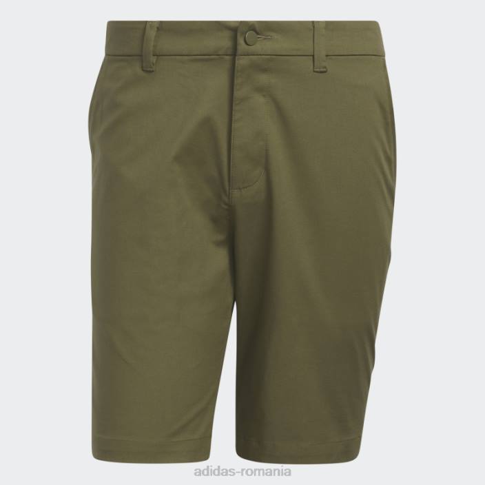 Adidas pantaloni scurți de golf de 9 inchi de culoare olive bărbați măsline 2JBN5849