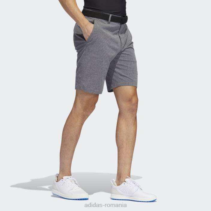 Adidas pantaloni scurți negri cu hașura încrucișată bărbați alb negru 2JBN6832