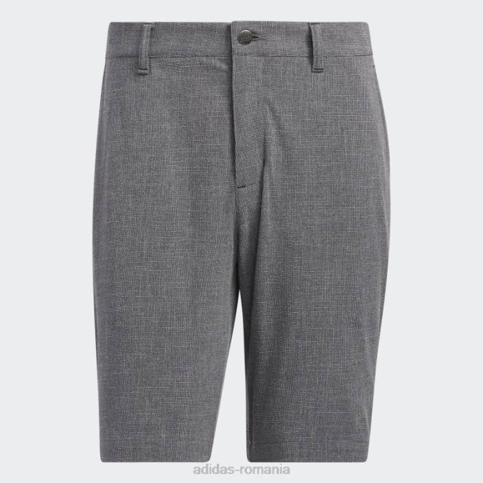 Adidas pantaloni scurți negri cu hașura încrucișată bărbați alb negru 2JBN6832