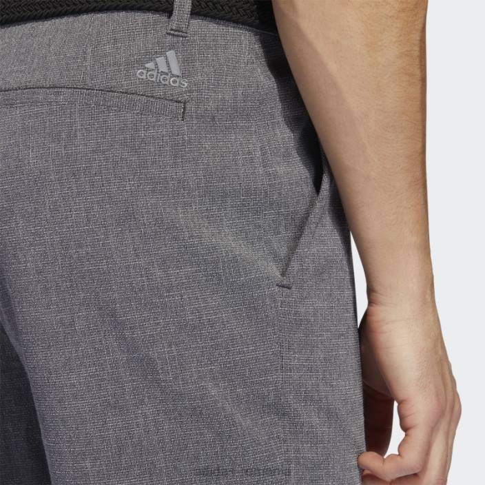 Adidas pantaloni scurți negri cu hașura încrucișată bărbați alb negru 2JBN6832