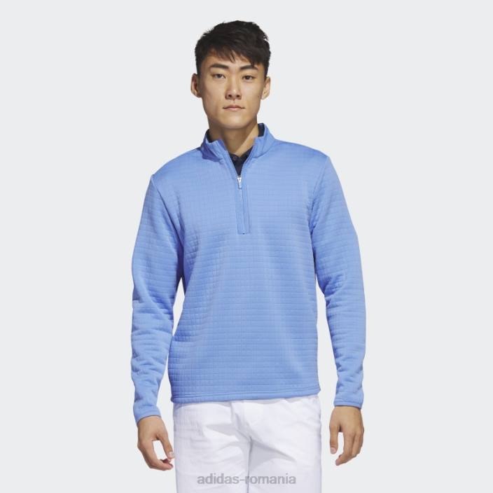 Adidas pulover adidas dwr albastru cu fermoar 1/4 bărbați albastru 2JBN6309