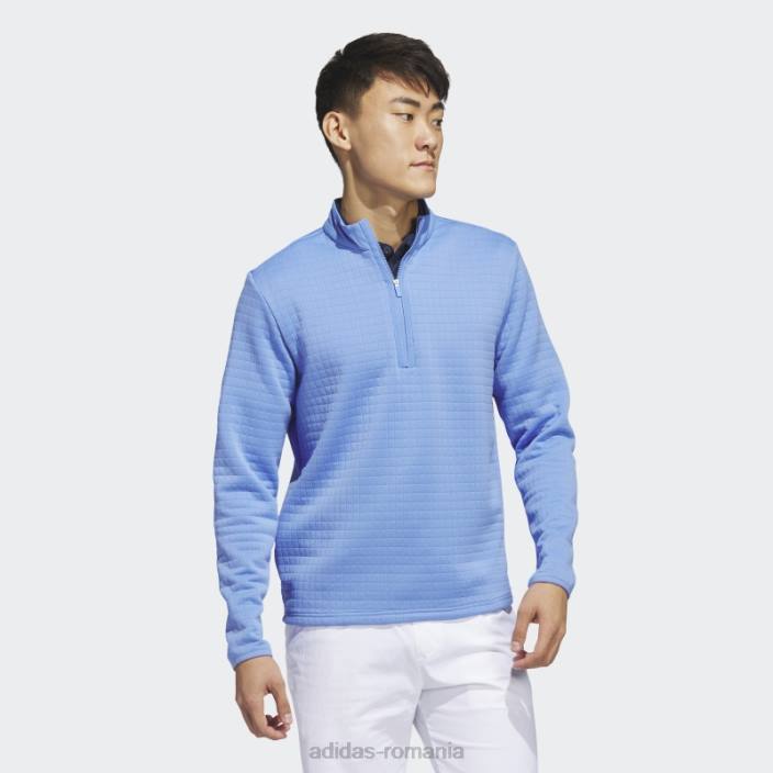 Adidas pulover adidas dwr albastru cu fermoar 1/4 bărbați albastru 2JBN6309