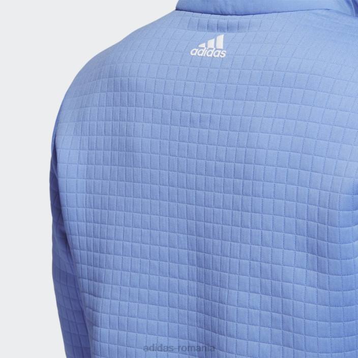 Adidas pulover adidas dwr albastru cu fermoar 1/4 bărbați albastru 2JBN6309