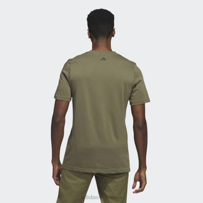 Adidas tricou de golf de măsline bărbați măsline 2JBN5993