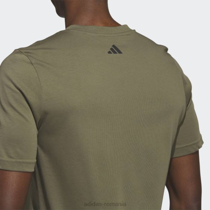 Adidas tricou de golf de măsline bărbați măsline 2JBN5993