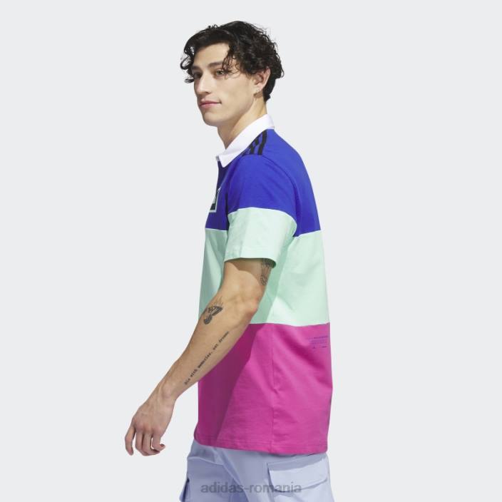 Adidas tricou polo adicross block golf albastru adidas bărbați albastru 2JBN6108