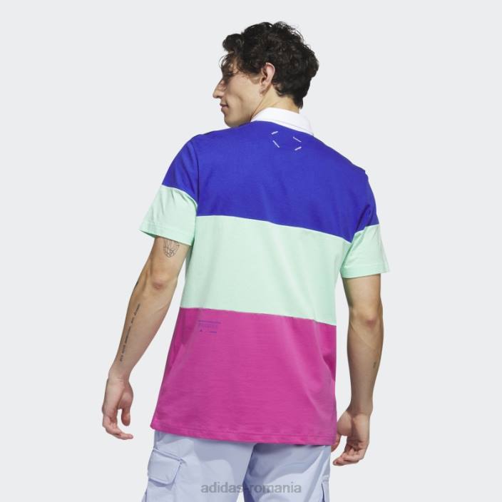 Adidas tricou polo adicross block golf albastru adidas bărbați albastru 2JBN6108