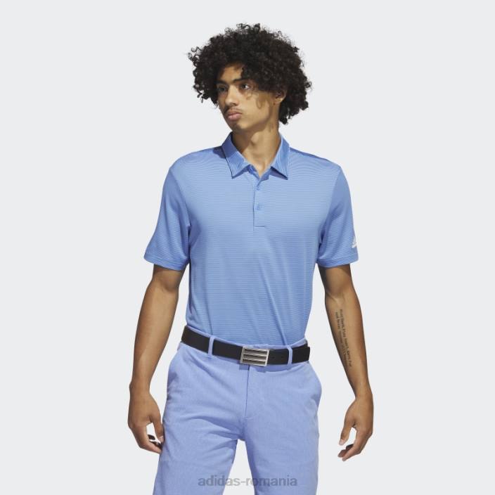 Adidas tricou polo adidas cu dungi ottomane albastre bărbați albastru 2JBN6237