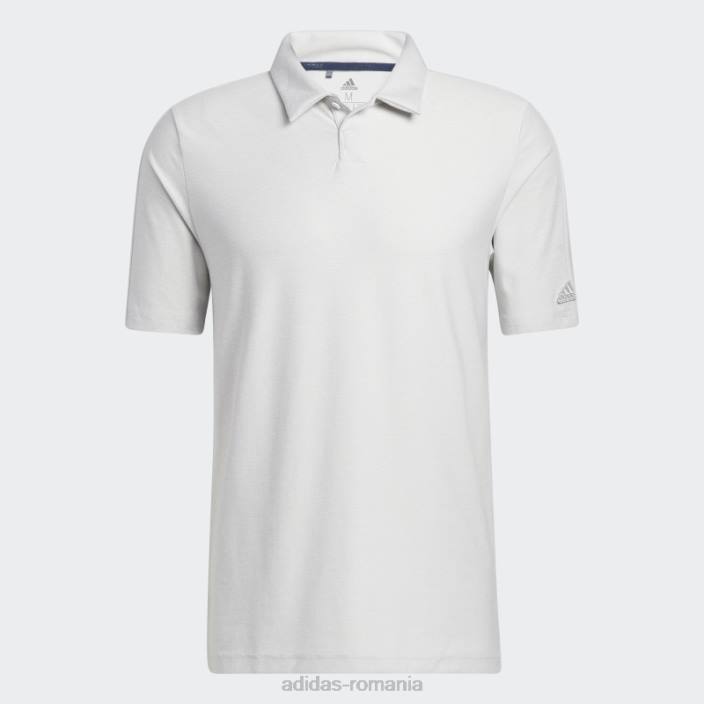 Adidas tricou polo alb bărbați alb 2JBN6986