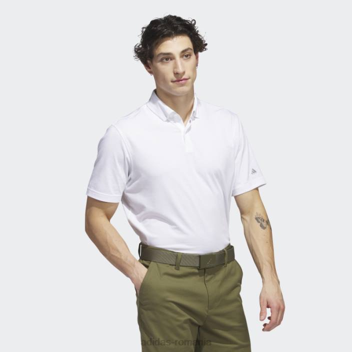 Adidas tricou polo alb melange adidas bărbați melange alb 2JBN5904