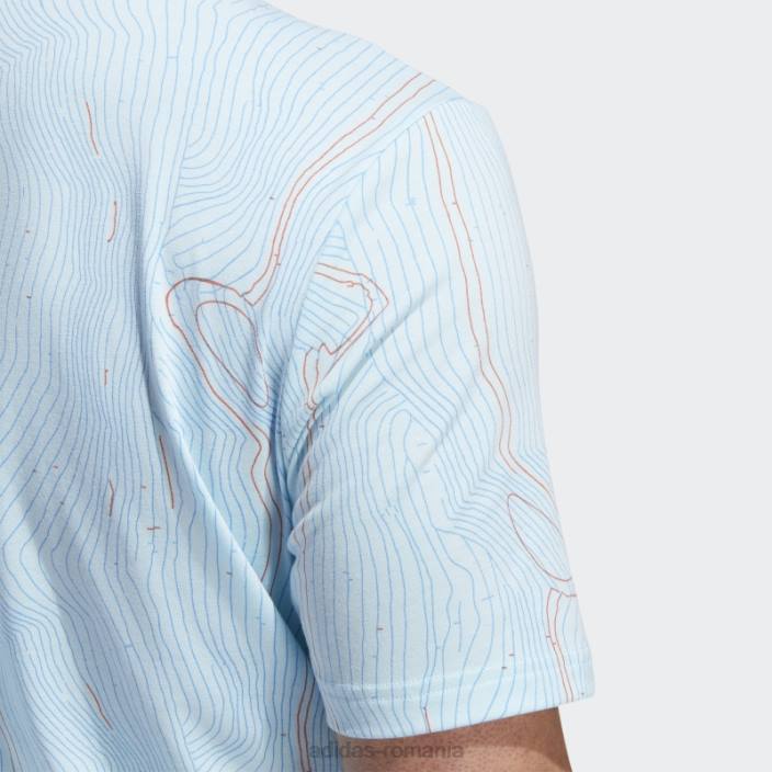 Adidas tricou polo albastru mel course map adidas bărbați albastru mel/albastru/portocaliu 2JBN14973