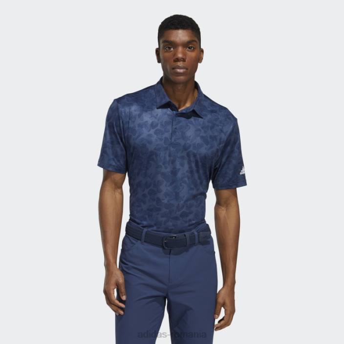 Adidas tricou polo bleumarin cu imprimeu prisma bărbați bleumarin/noapte indigo 2JBN14674