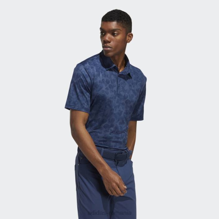 Adidas tricou polo bleumarin cu imprimeu prisma bărbați bleumarin/noapte indigo 2JBN14674