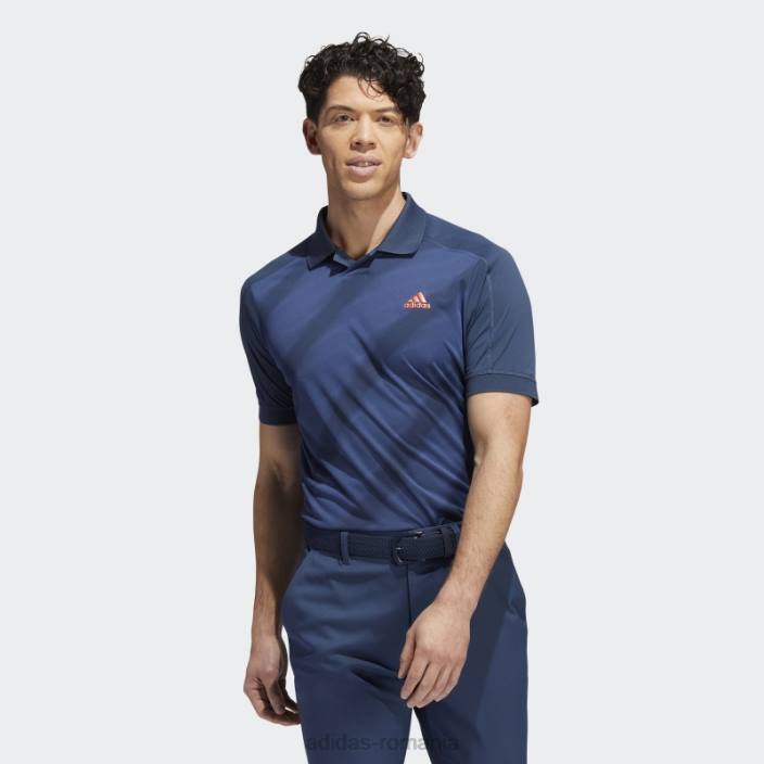 Adidas tricou polo bleumarin cu imprimeu statement bărbați marina/marin de noapte 2JBN1151