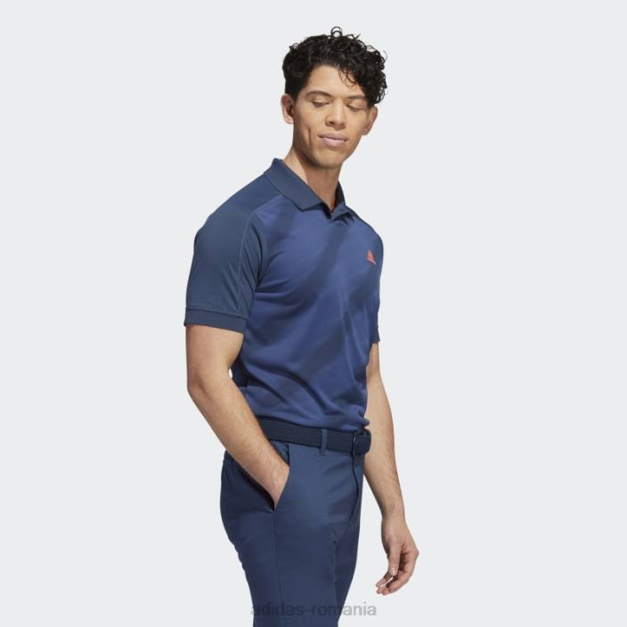 Adidas tricou polo bleumarin cu imprimeu statement bărbați marina/marin de noapte 2JBN7335