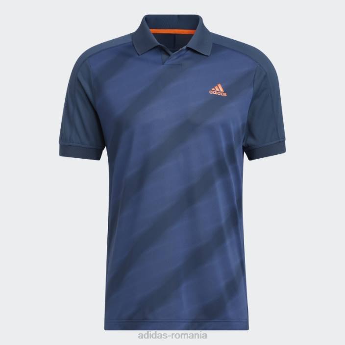 Adidas tricou polo bleumarin cu imprimeu statement bărbați marina/marin de noapte 2JBN7335