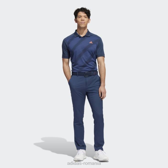 Adidas tricou polo bleumarin cu imprimeu statement bărbați marina/marin de noapte 2JBN7335