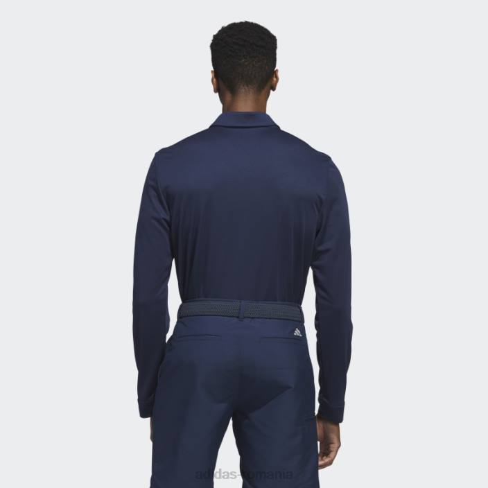 Adidas tricou polo bleumarin cu mânecă lungă bărbați marina 2JBN7474