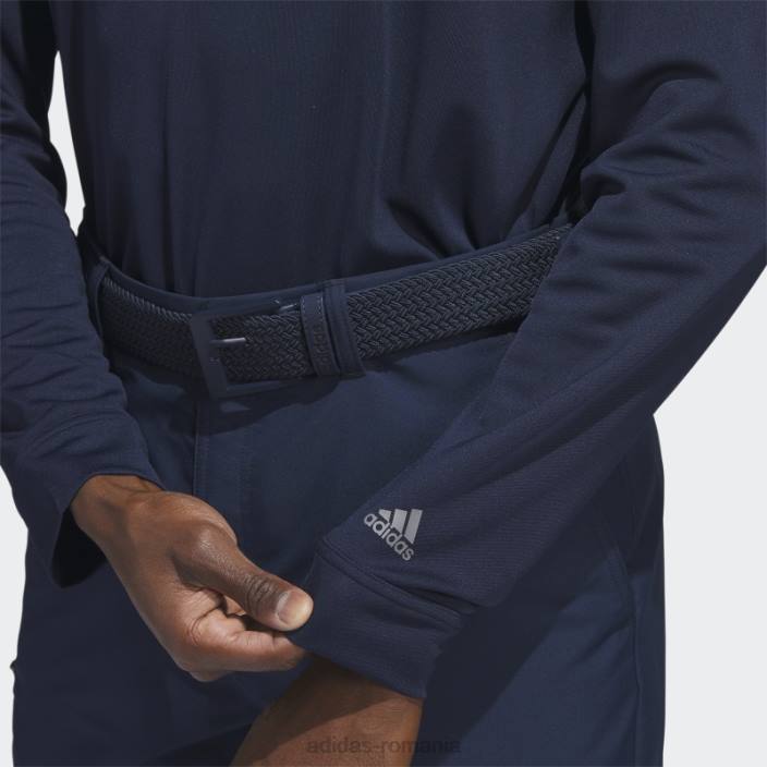 Adidas tricou polo bleumarin cu mânecă lungă bărbați marina 2JBN7474
