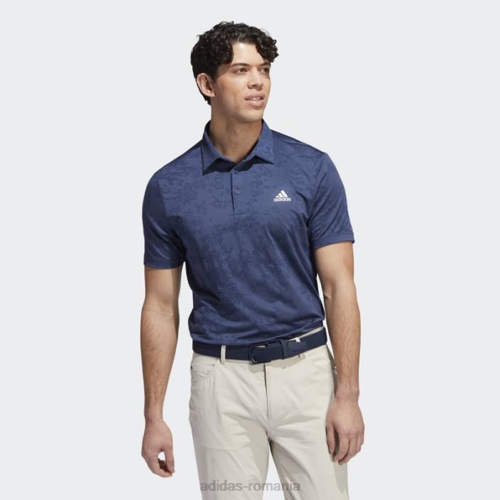 Adidas tricou polo bleumarin jacquard adidas bărbați marina 2JBN14907