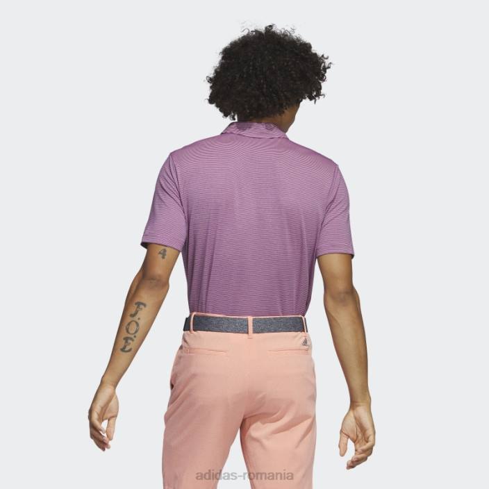 Adidas tricou polo cu dungi ottomane fucsia adidas bărbați fucsia/negru 2JBN6318