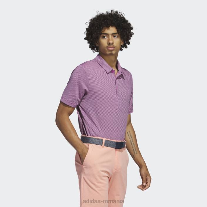 Adidas tricou polo cu dungi ottomane fucsia adidas bărbați fucsia/negru 2JBN6318