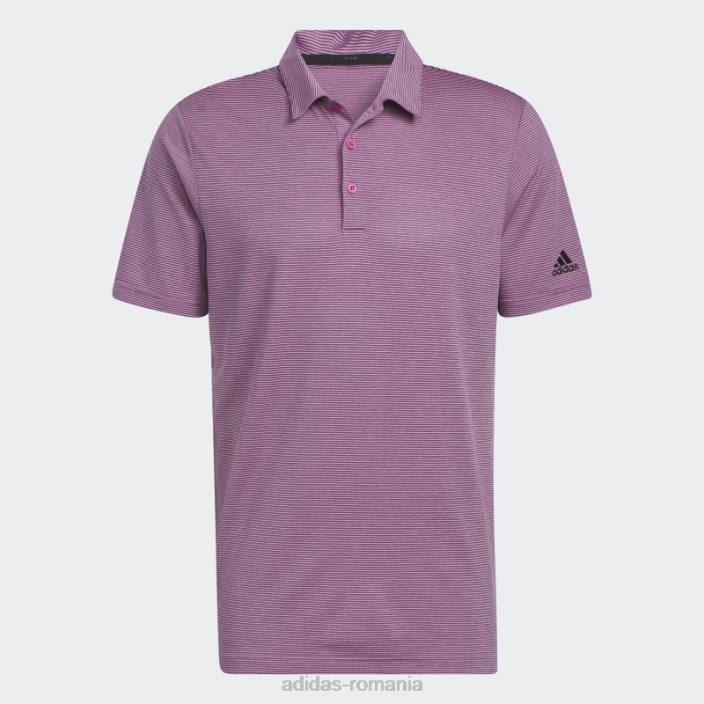 Adidas tricou polo cu dungi ottomane fucsia adidas bărbați fucsia/negru 2JBN6318
