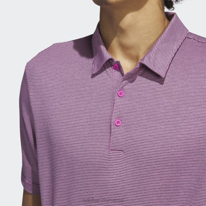 Adidas tricou polo cu dungi ottomane fucsia adidas bărbați fucsia/negru 2JBN6318