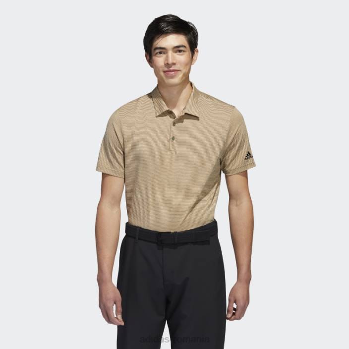 Adidas tricou polo cu dungi ottomane olive bărbați măsline/ cânepă 2JBN6301