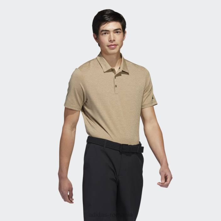 Adidas tricou polo cu dungi ottomane olive bărbați măsline/ cânepă 2JBN6301