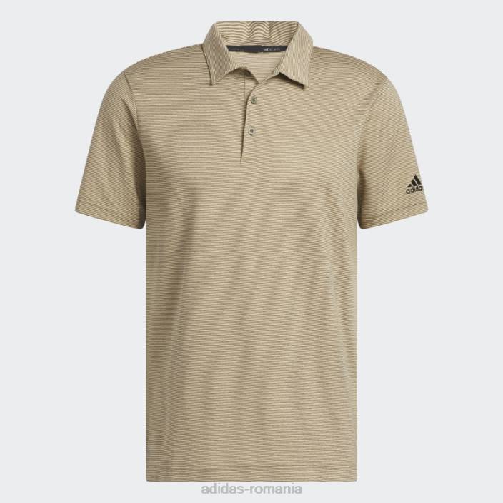 Adidas tricou polo cu dungi ottomane olive bărbați măsline/ cânepă 2JBN6301
