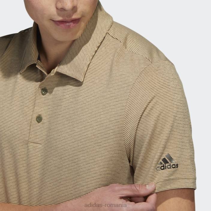 Adidas tricou polo cu dungi ottomane olive bărbați măsline/ cânepă 2JBN6301
