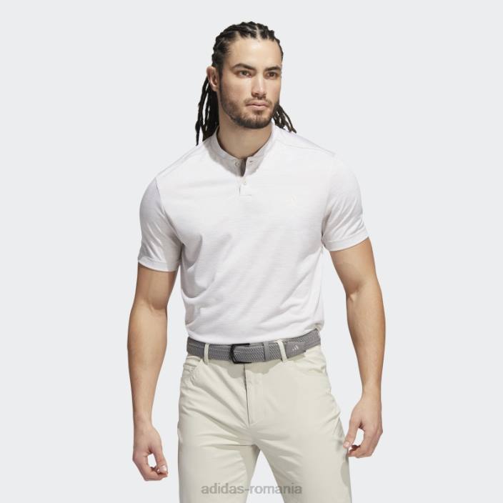 Adidas tricou polo cu dungi texturate bliss adidas bărbați beatitudine/alb 2JBN13452